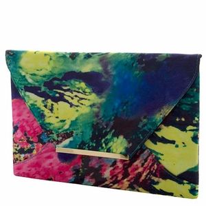 Multi Water Color Clutch